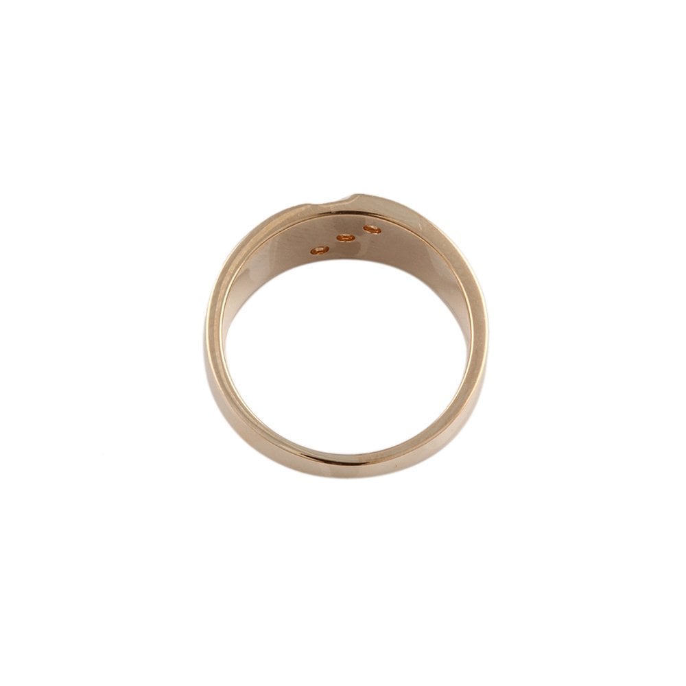 Yellow Gold 0.09ct Round Diamond Set Ring