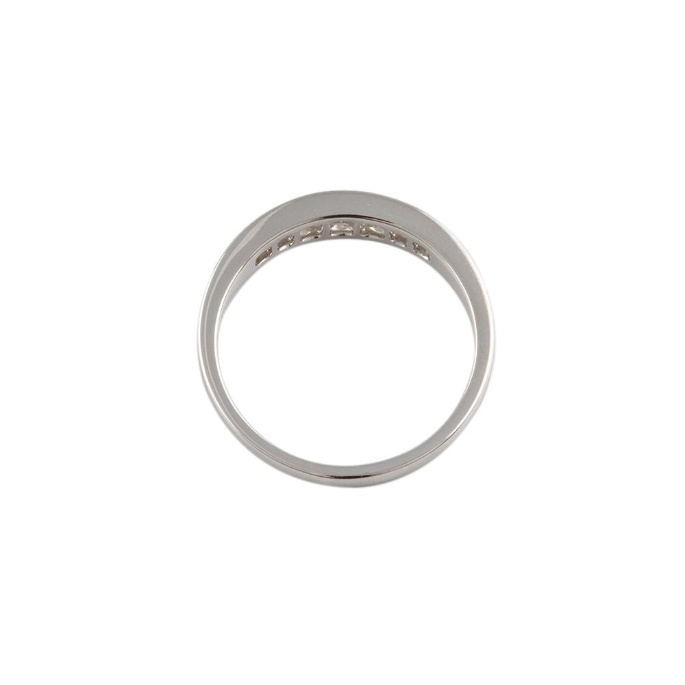 White Gold 0.54ct Round Diamond Set Seven Stone Ring