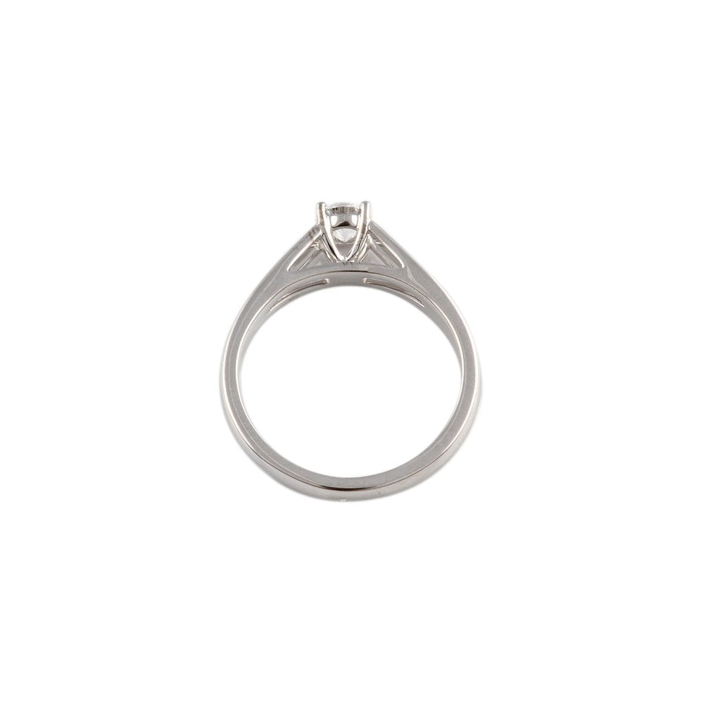 White Gold 0.29ct Round Brilliant Cut Diamond Solitaire Ring