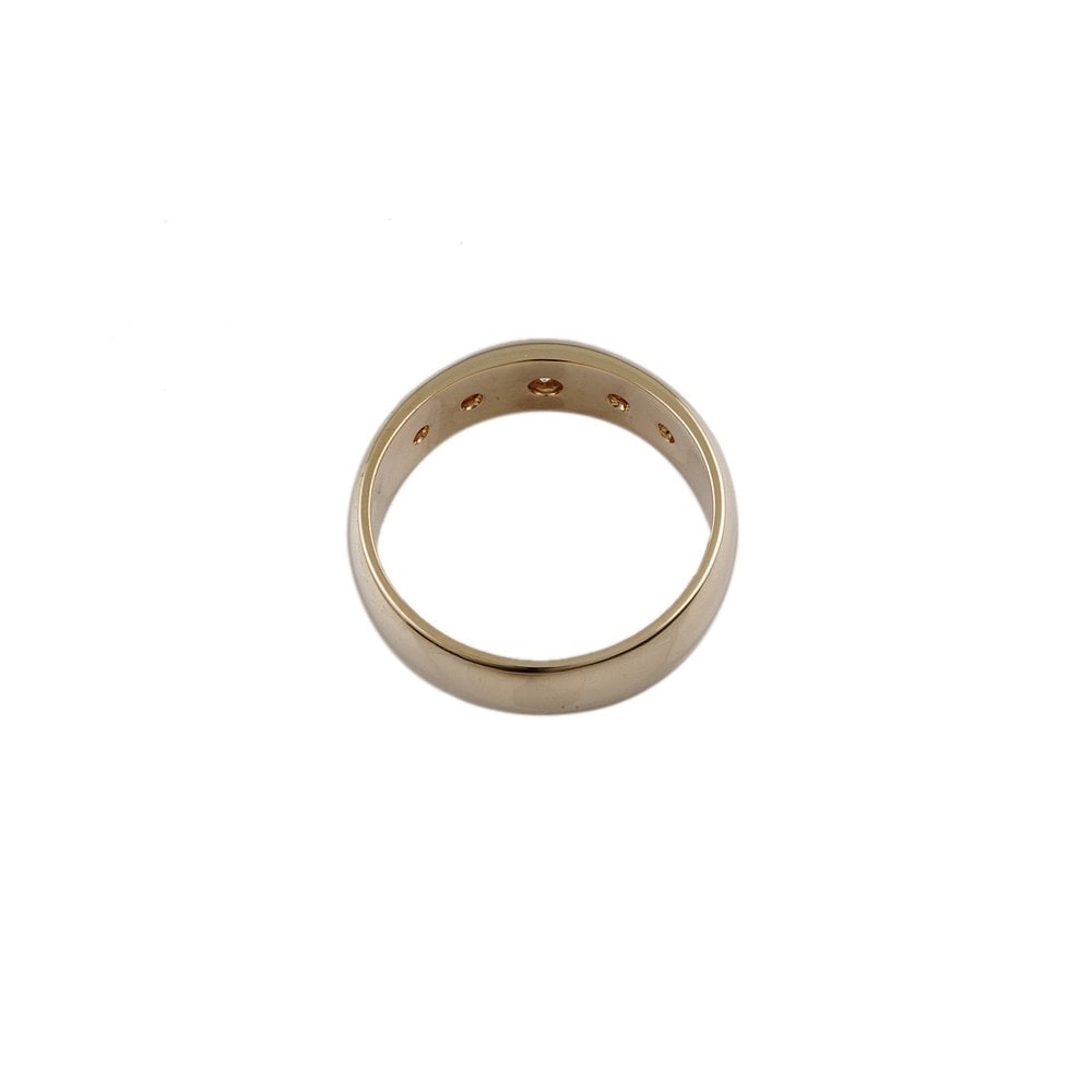 Yellow Gold 0.33ct Round Brilliant Diamond Five Stone Ring