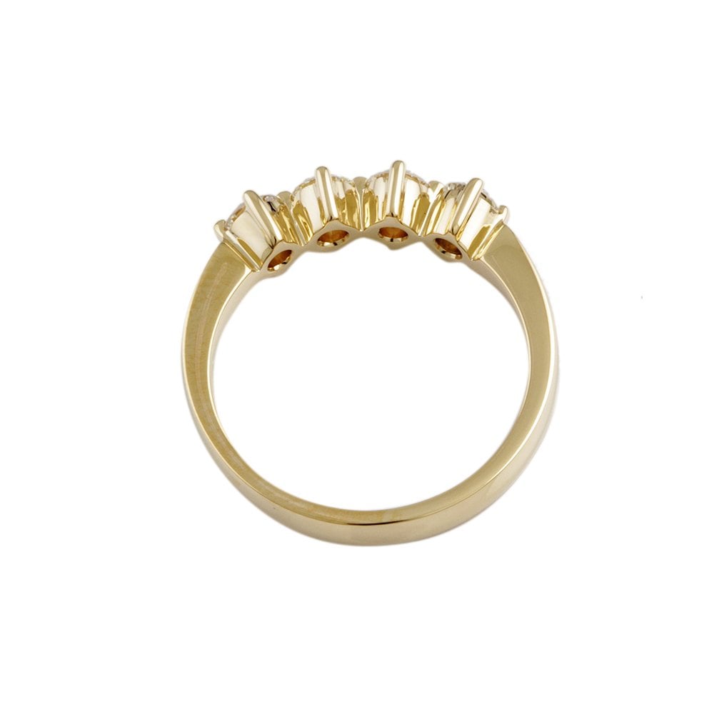 Yellow Gold 0.80ct Round Brilliant Diamond Four Stone Ring