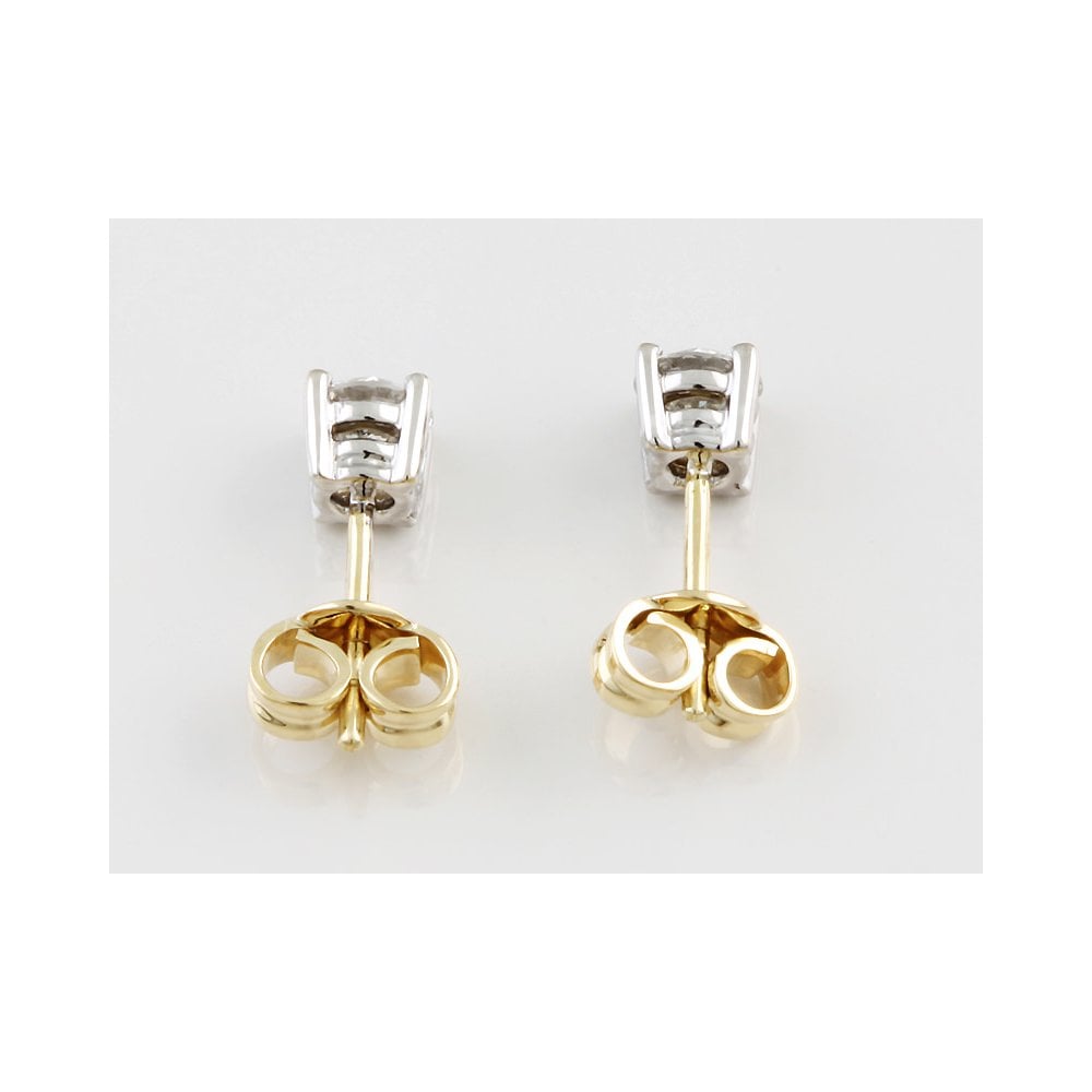 18ct yellow gold Solitaire Earrings  0.25ct