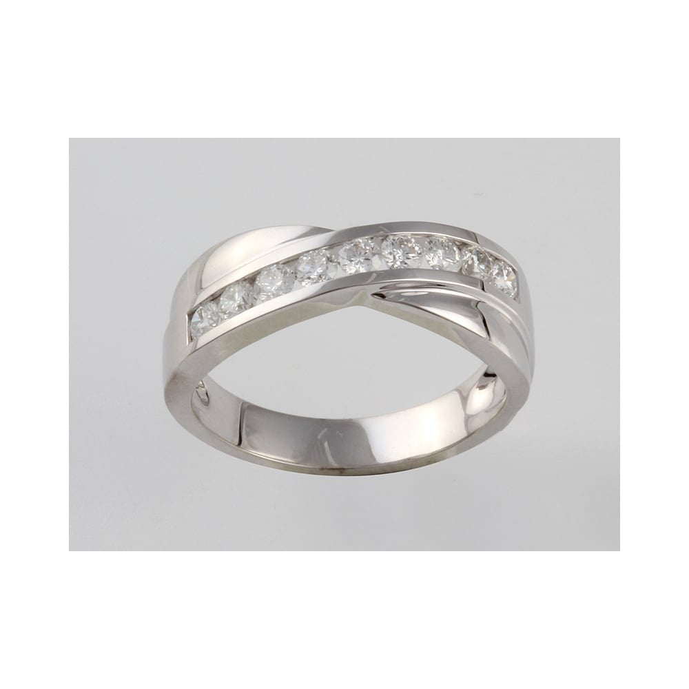 18ct White Gold Diamond Eternity Ring 0.45ct