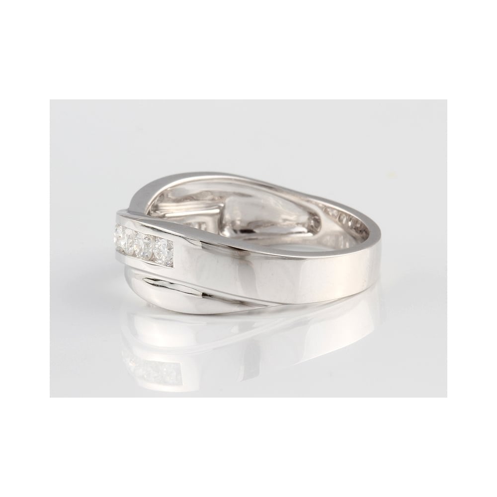 18ct White Gold Diamond Eternity Ring 0.45ct