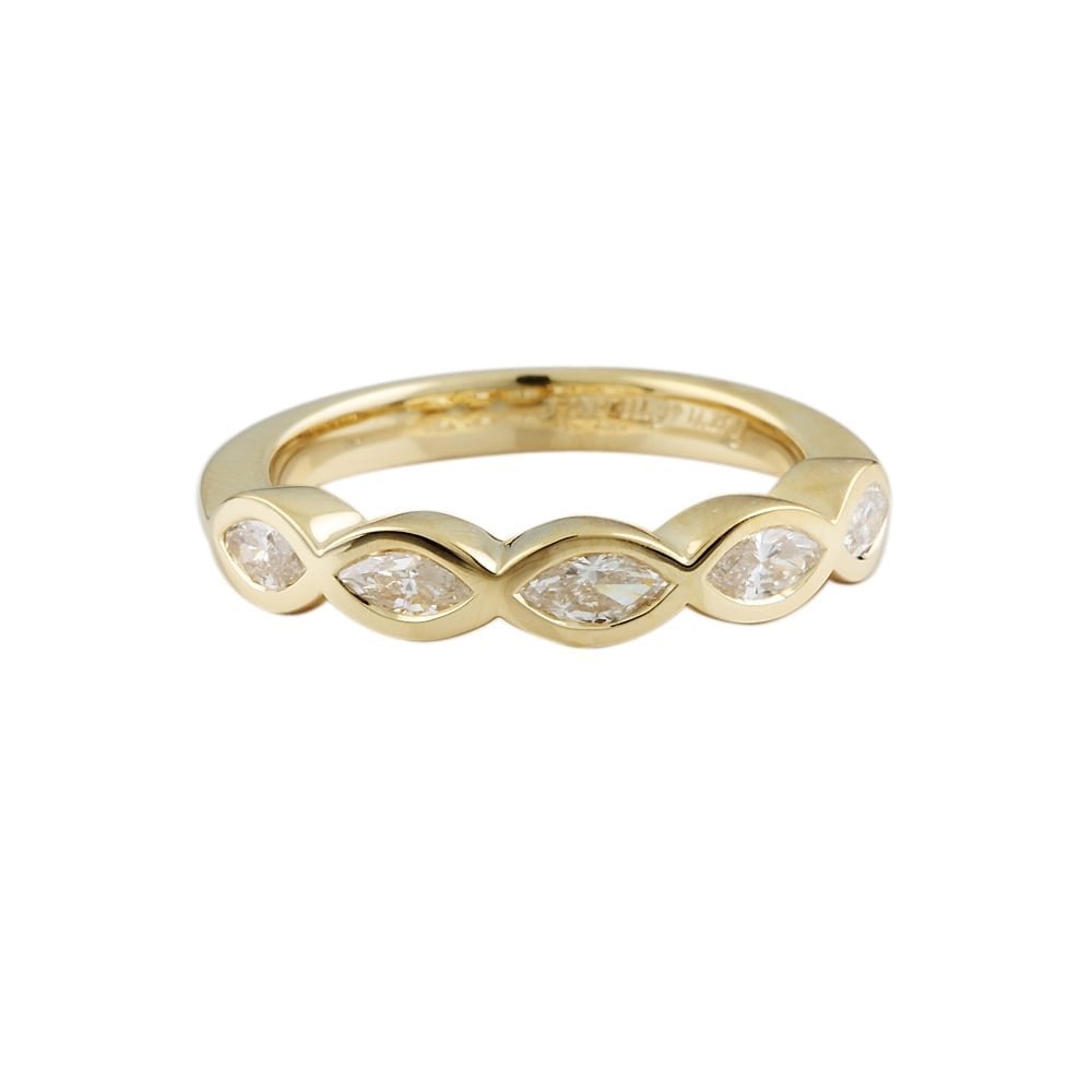9ct Yellow Gold Five Stone 0.50ct Diamond Ring