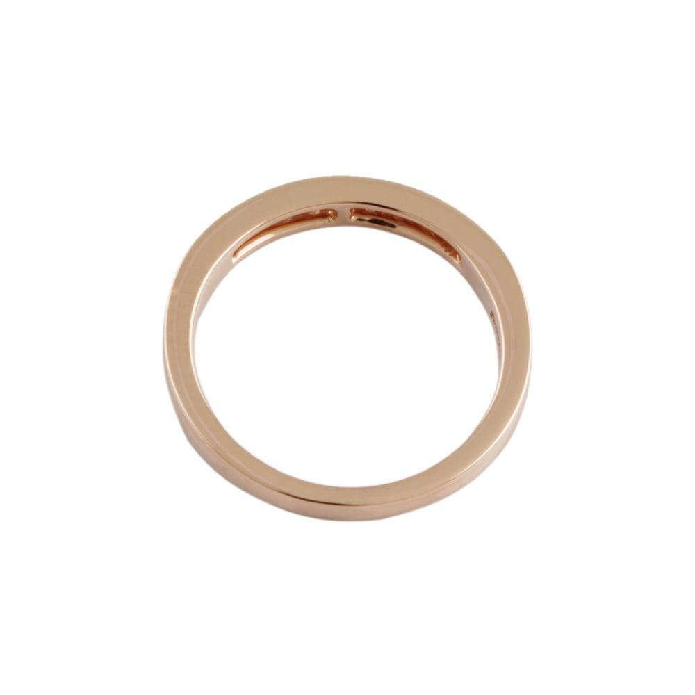 9ct Rose Gold Diamond 0.16ct Half Eternity Ring