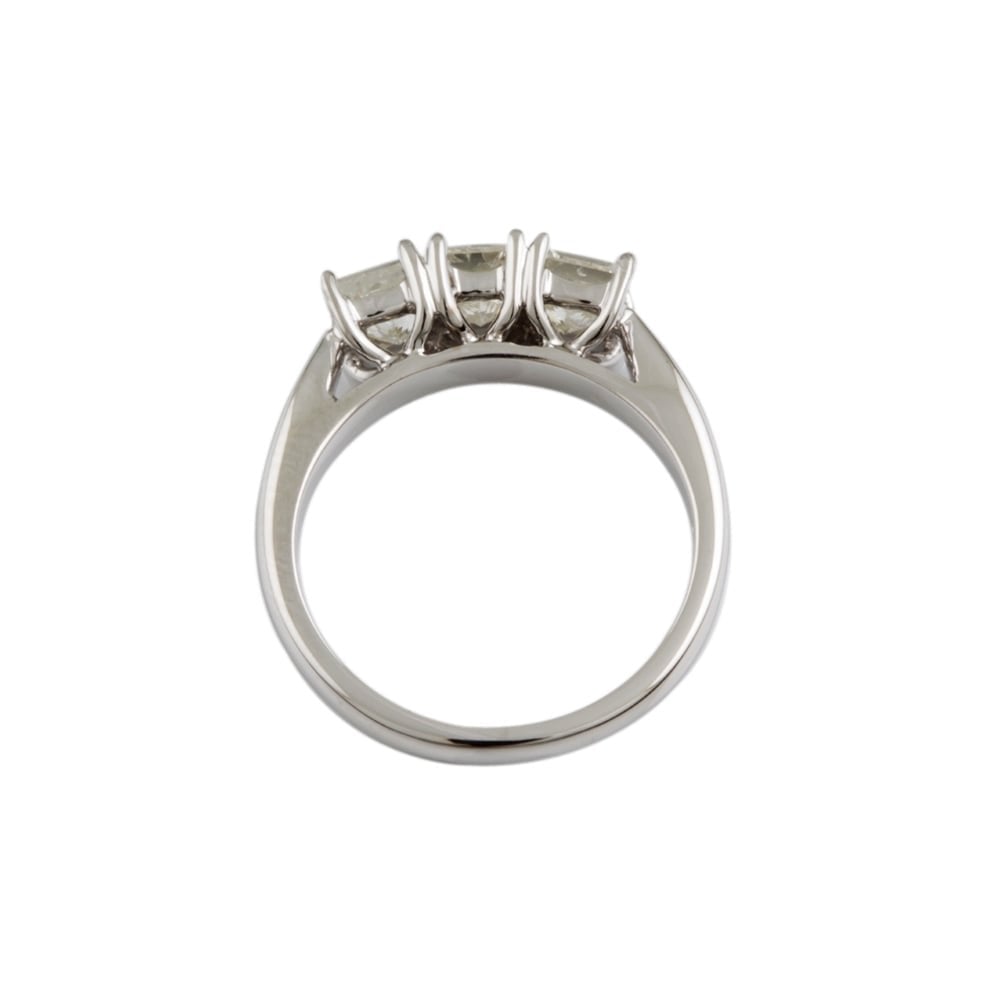 9ct White Gold Diamond 1.52ct Three Stone Ring