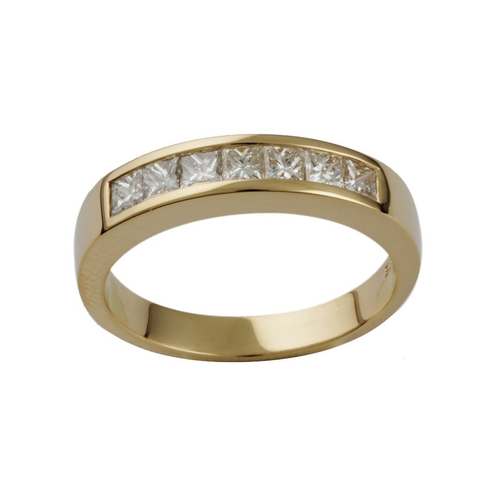 9ct Yellow Gold Diamond 0.62ct Seven Stone Ring