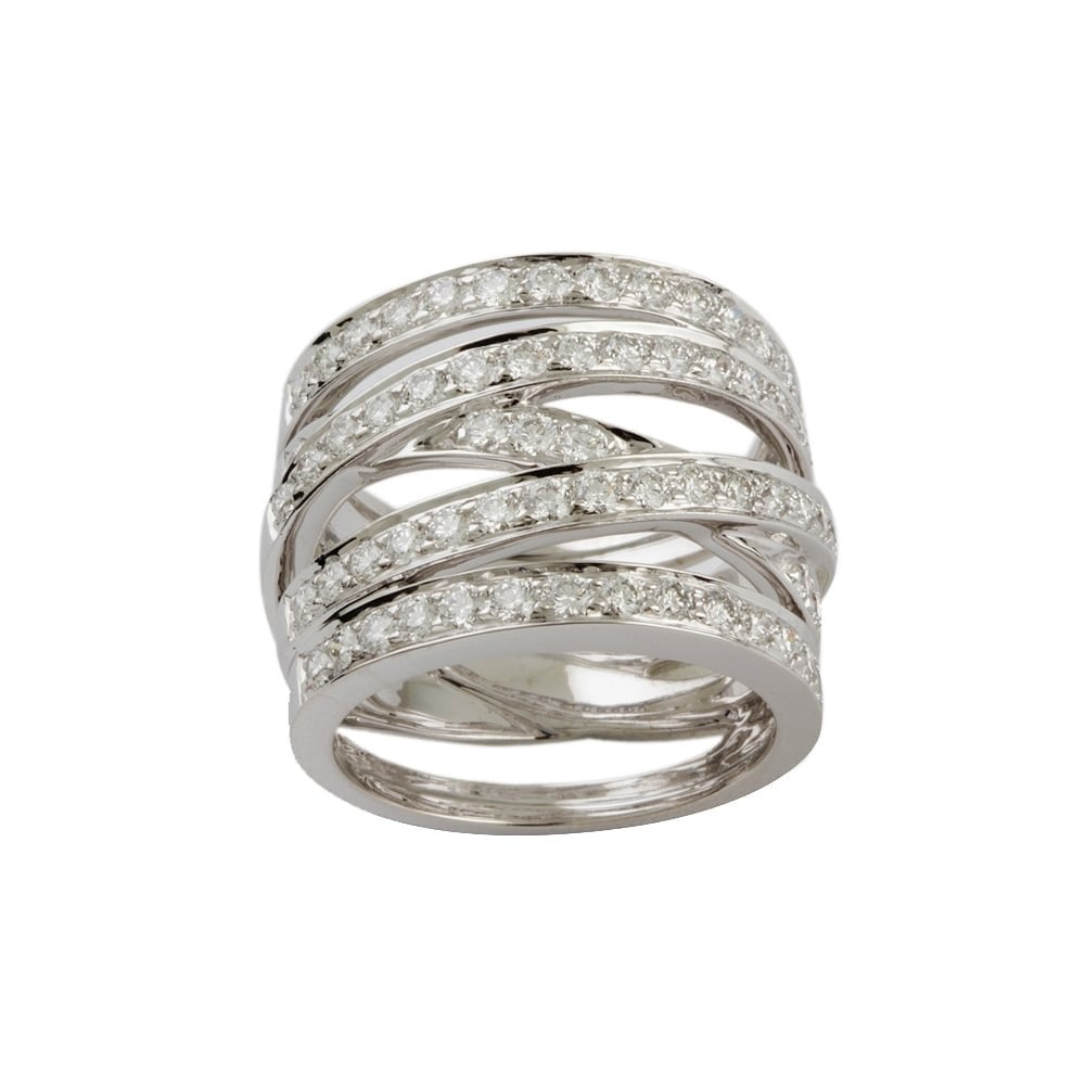 9ct White Gold Diamond 1.40ct Dress Ring