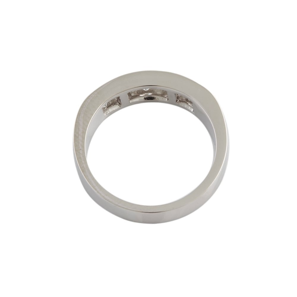 9ct White Gold Diamond Five Stone Ring