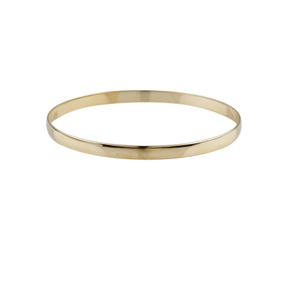 9ct Yellow Gold Solid Slip On Bangle