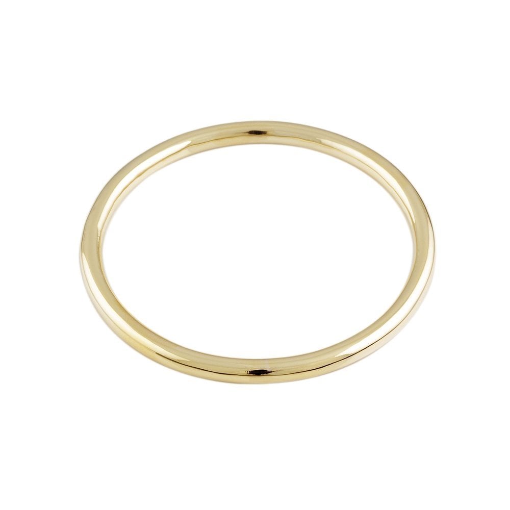 9ct Yellow Gold Round Profile Slip On Bangle