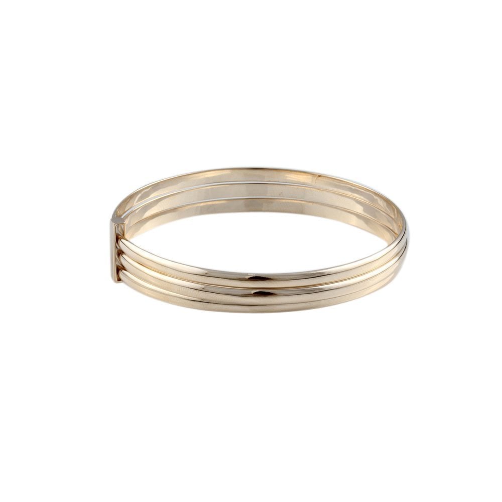 9ct Yellow Gold Contemporary Slip On Bangle