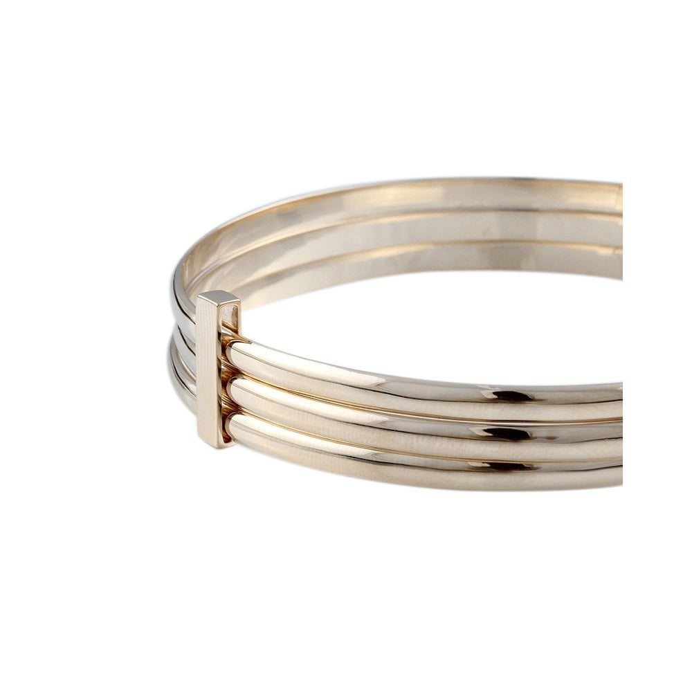 9ct Yellow Gold Contemporary Slip On Bangle