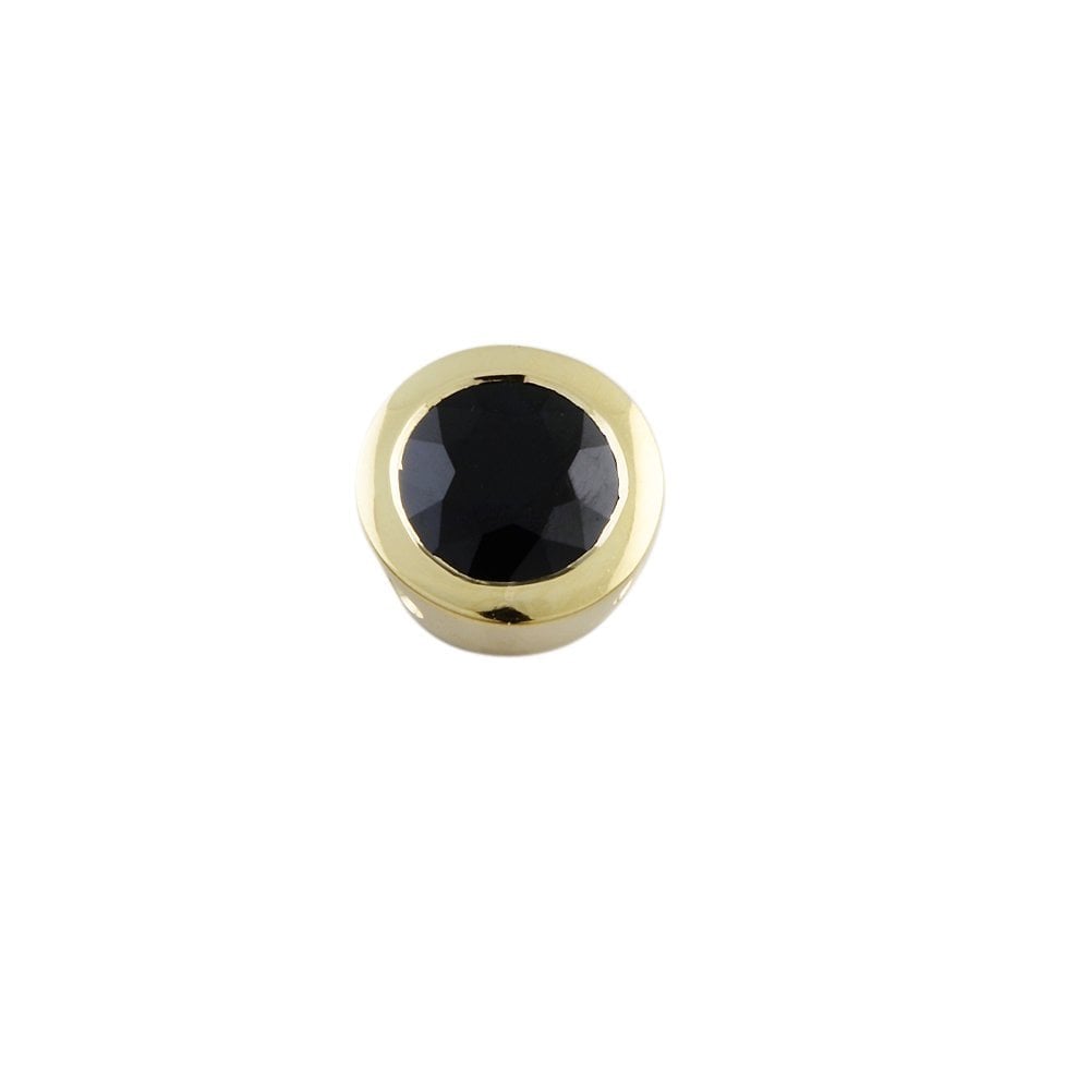 9ct Yellow Gold 0.75ct Round Blue Sapphire Single Stone Pendant