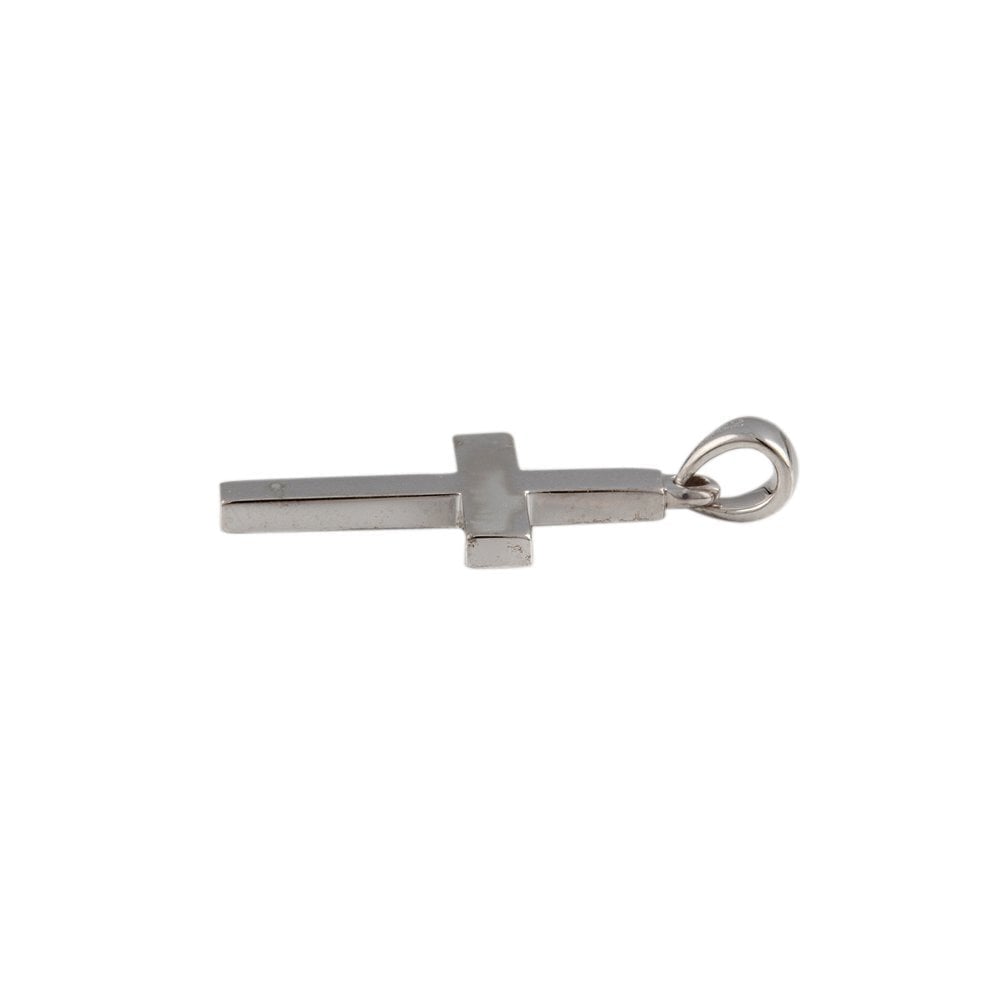9ct White Gold Cross Pendant