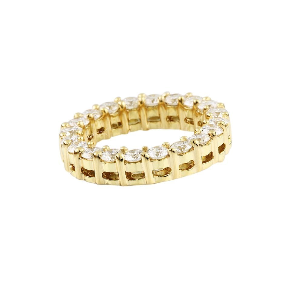 9ct Yellow Gold 1.35ct Round Brilliant Cut Diamonds Circle Pendant