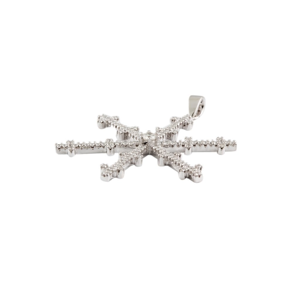 9ct White Gold 0.50ct Round Brilliant Cut Diamonds Pendant