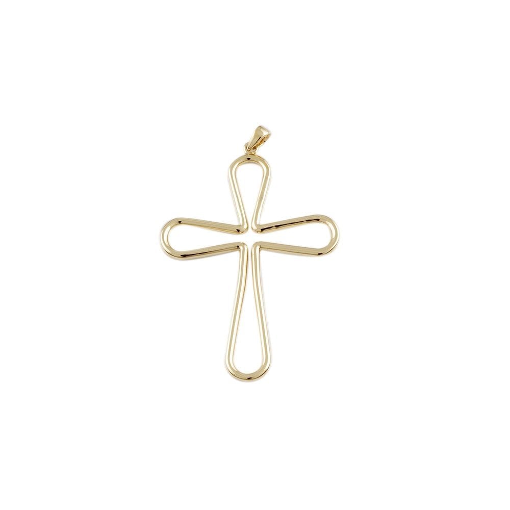 Premium weight 9ct Yellow Gold Cross Pendant