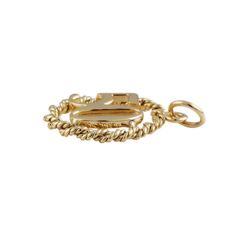 9ct Yellow Gold Fancy 50th Anniversary Pendant