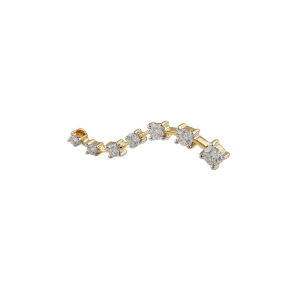 9ct Yellow Gold 0.53ct Round Brilliant Cut Diamonds Seven Stone Pendant