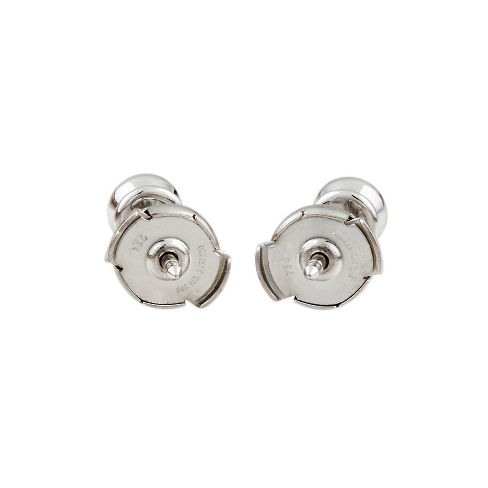 9ct White Gold 0.51ct Round Brilliant Cut Diamond Solitaire Stud Earrings