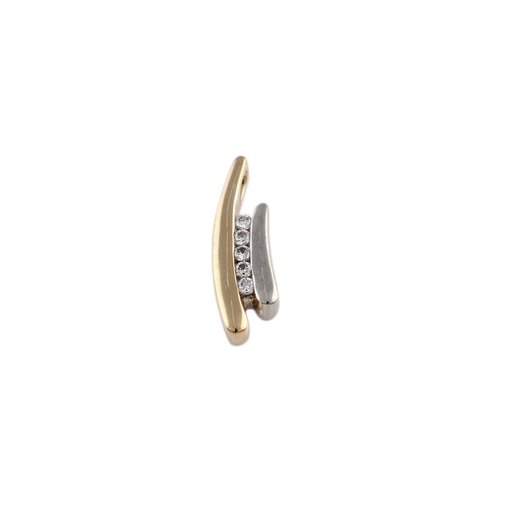 9ct Yellow and White Gold 0.08ct