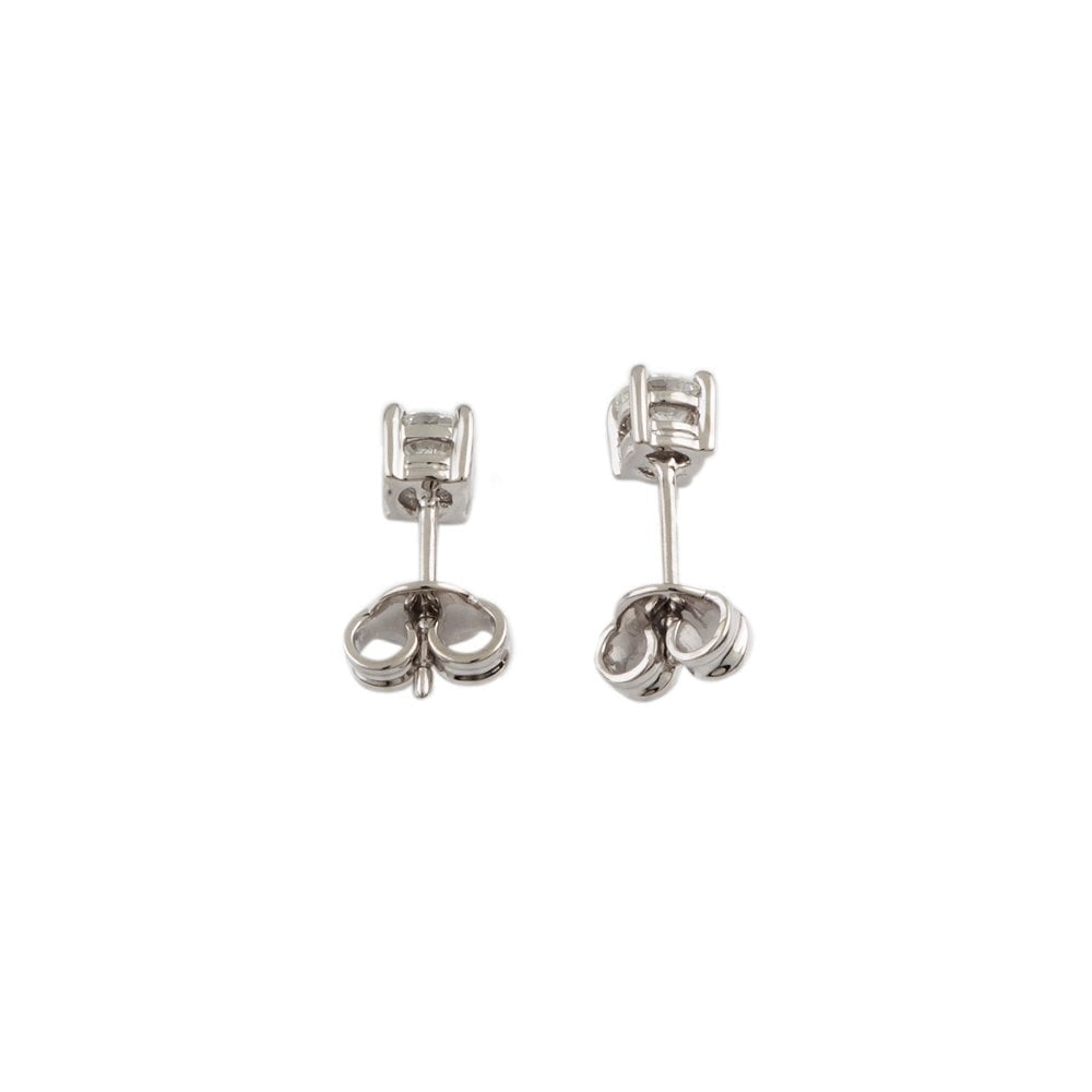 White Gold 0.56ct Round Brilliant Cut Diamond Solitaire Earrings