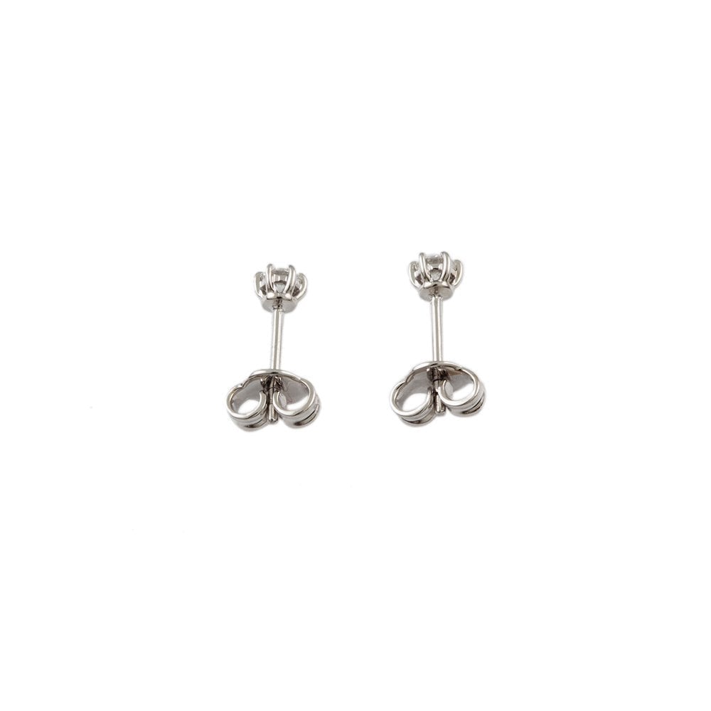 White Gold 0.56ct Round Brilliant Cut Diamond Solitaire Earrings
