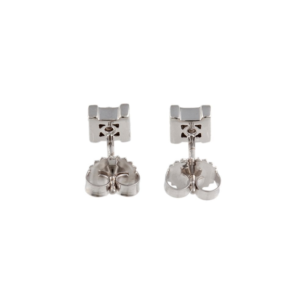 White Gold 0.28ct Round Brilliant Cut Diamond Solitaire Earrings