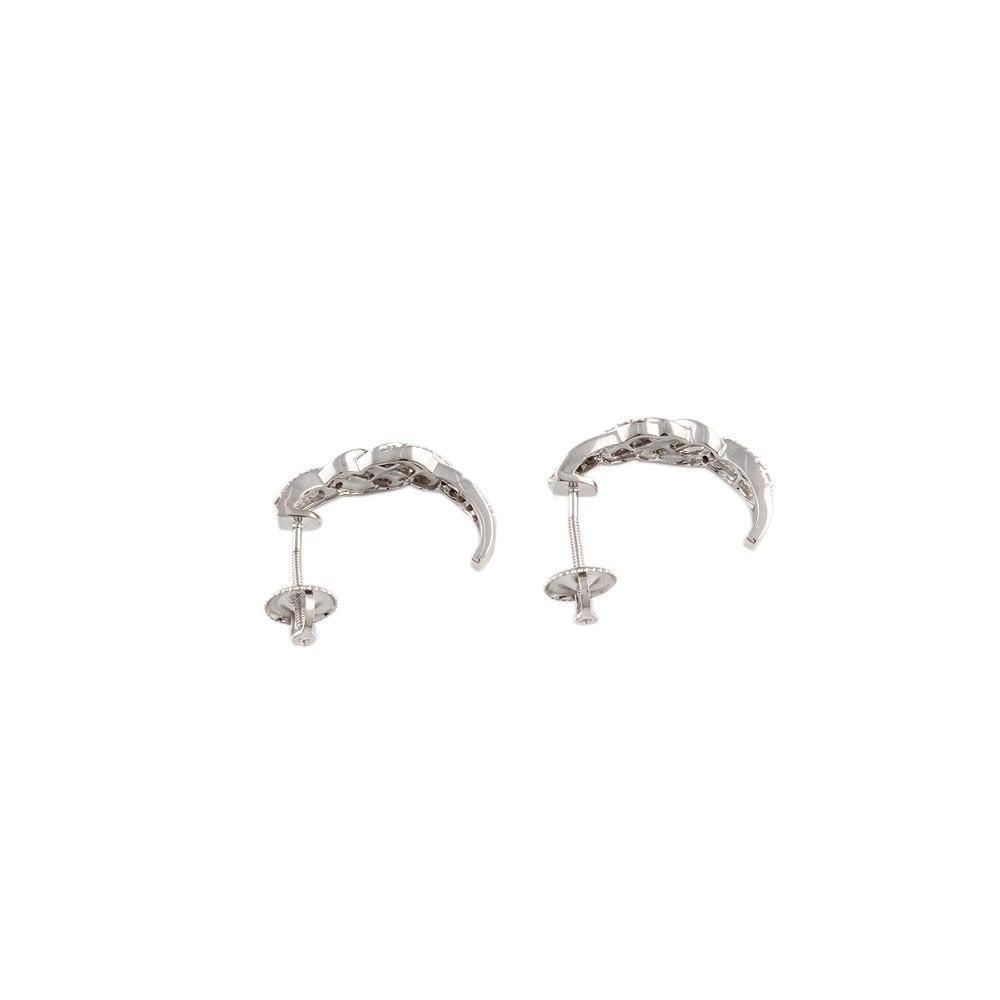 White Gold 0.51ct Round Brilliant Cut Diamond Drop Earrings
