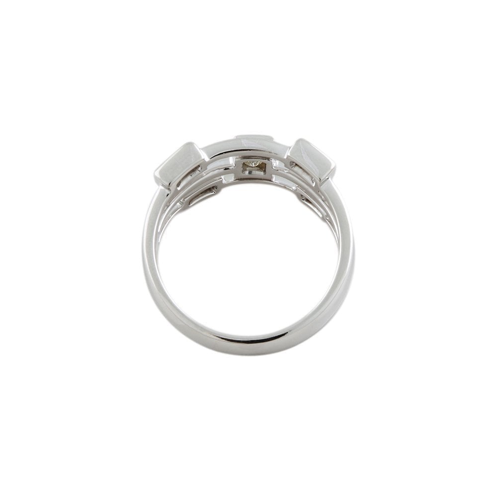 White Gold Five Stone Diamond Bubble Ring 0.70ct