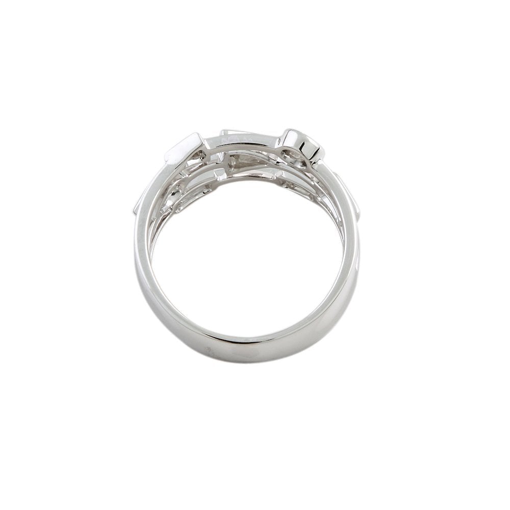 White Gold Multiple Shaped Diamond Set Bubble Ring 0.85ct