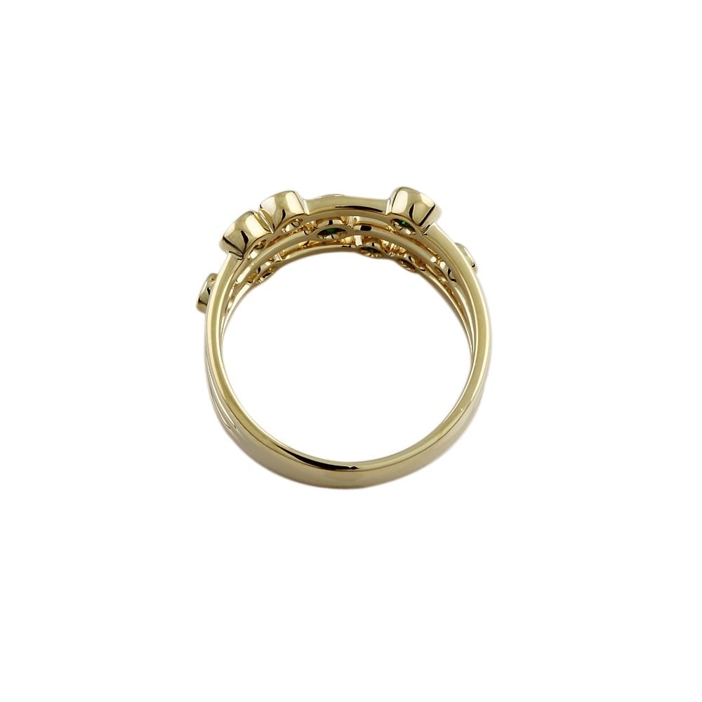 9ct Gold Tsavorite Bubble Ring 0.79