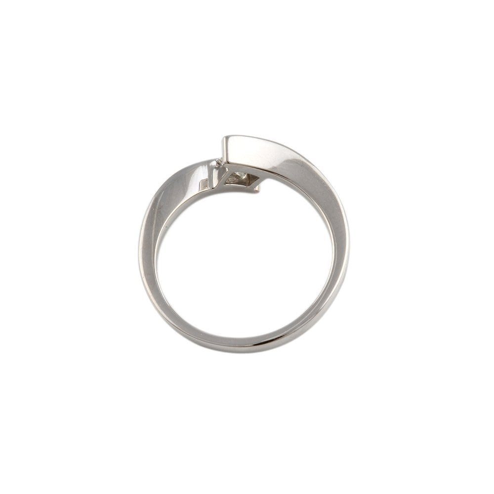 White Gold 0.25ct Princess Cut Diamond Solitaire Ring
