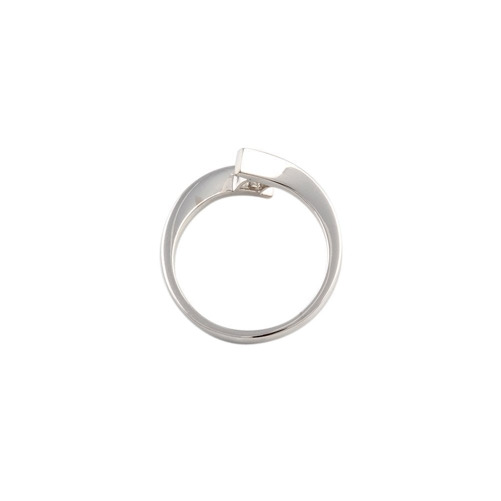 White Gold 0.40ct Princess Cut Diamond Solitaire Ring