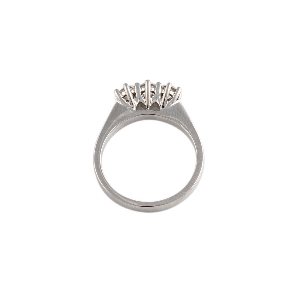 White Gold 0.60ct Round Brilliant Diamond Three Stone Ring