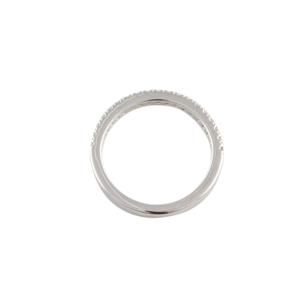 White Gold 0.20ct Round Brilliant Diamond Half Eternity Ring