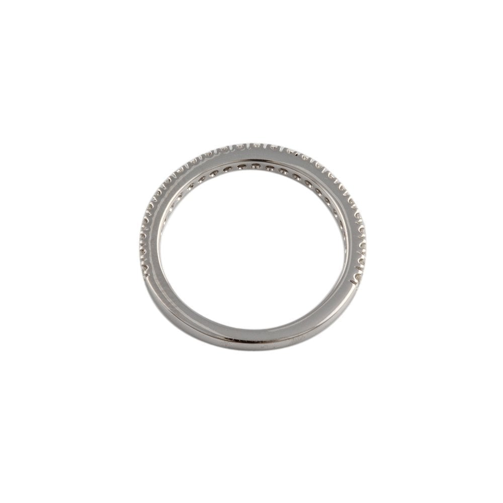 White Gold 0.25ct Round Brilliant Diamond Half Eternity Ring