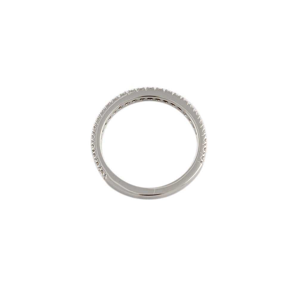 White Gold 0.40ct Round Brilliant Diamond Half Eternity Ring