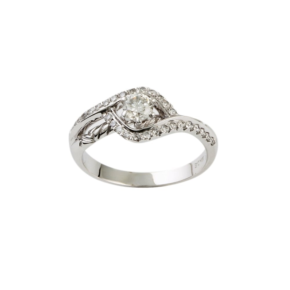 9ct White Gold Diamond Dress Ring 0.53ct