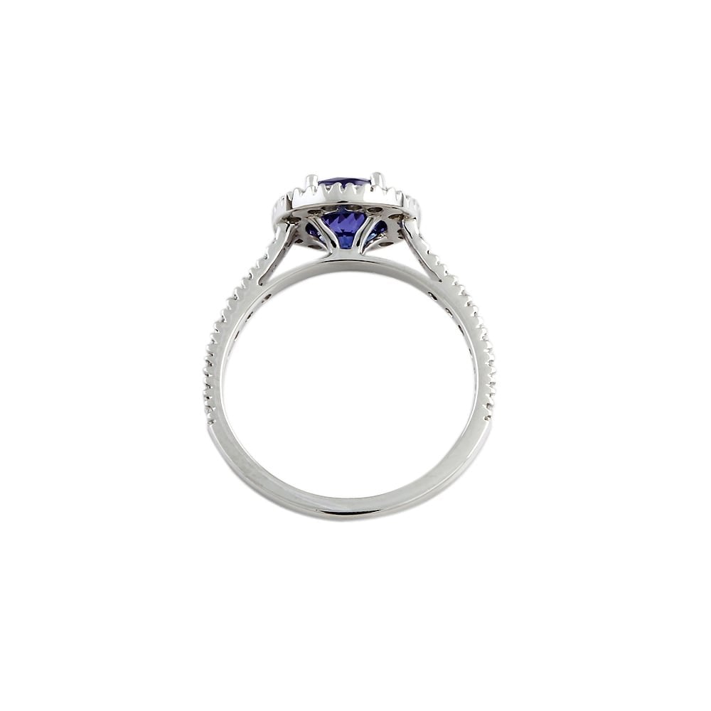 9ct Gold Tanzanite and Diamond Dress Ring
