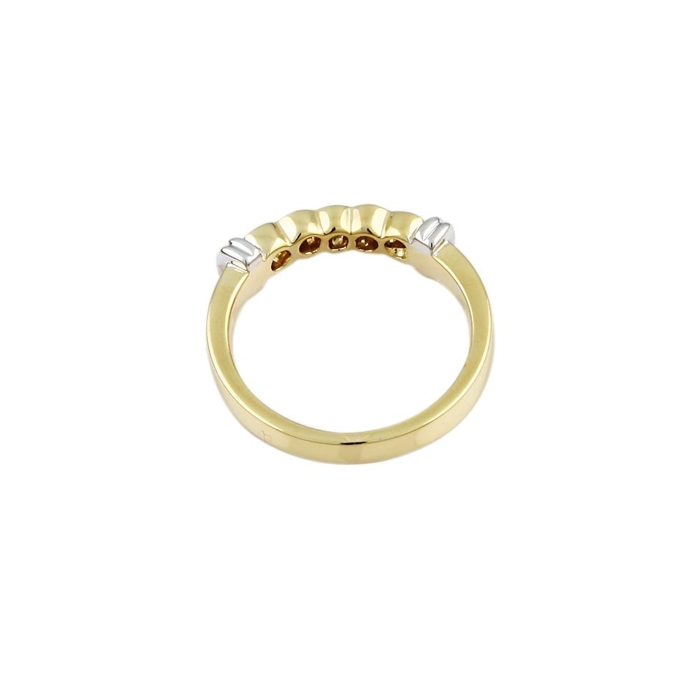 9ct Yellow and White Diamond  Ring 0.36ct