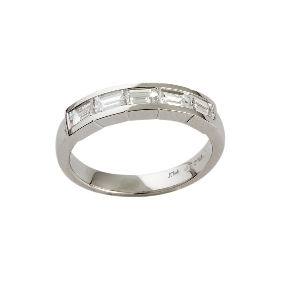 9ct Gold Diamond Set Five Stone Ring 0.91ct