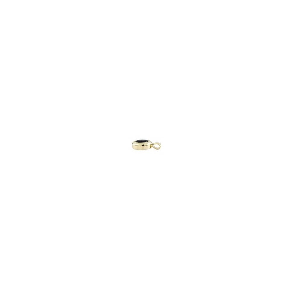 9ct Yellow Gold 1.30ct Oval Blue Sapphire Single Stone Pendant