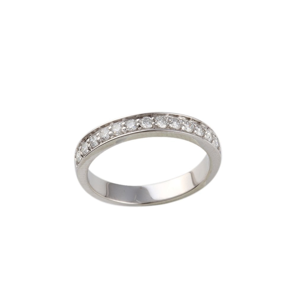 White Gold 0.30ct Round Brilliant Diamond Half Eternity Ring