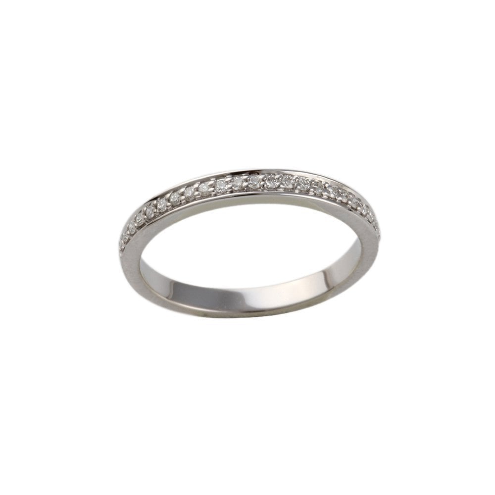 White Gold 1.10ct Round Brilliant Diamond Half Eternity Ring