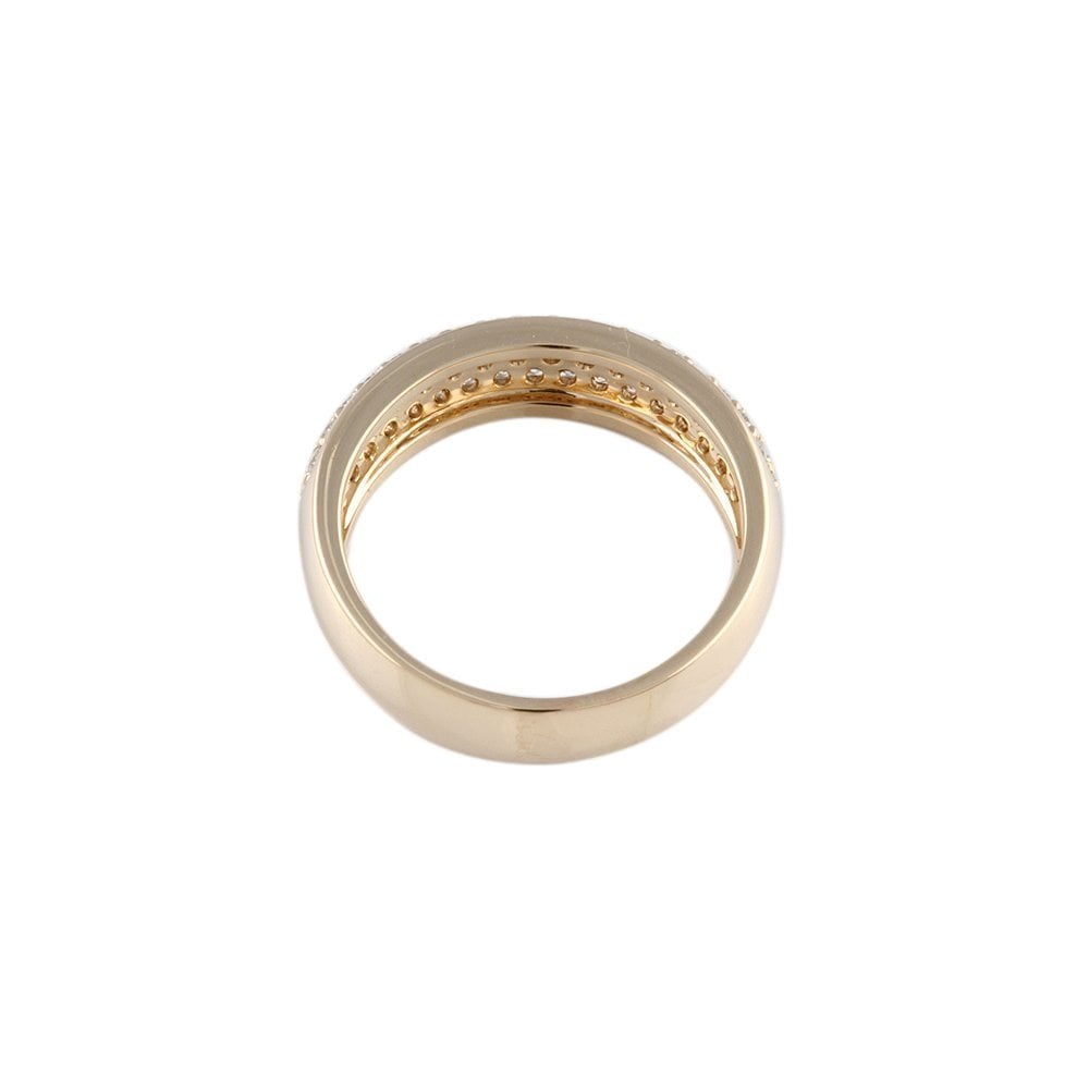 Yellow Gold 1.05ct Round Brilliant Diamond Half Eternity Ring