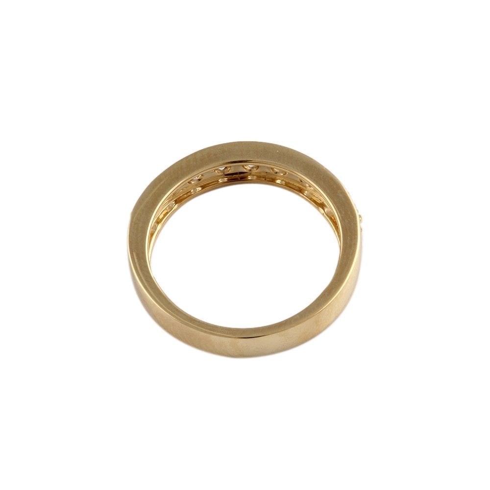 Yellow Gold 0.80ct Round Brilliant Diamond Half Eternity Ring