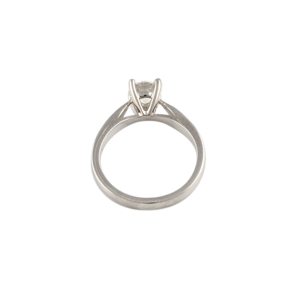 White Gold 0.55ct Round Diamond Solitaire Ring